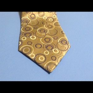 Croft & Barrow Circles Print Men's silk neck tie